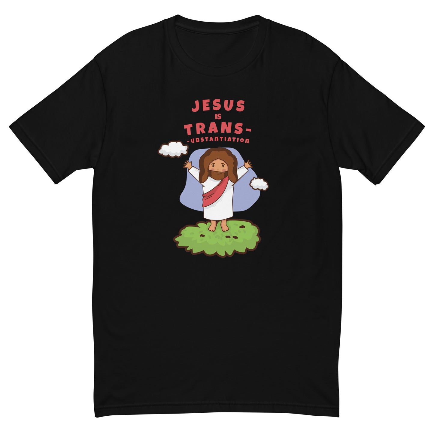 Jesus is Trans V2 Fitted Short Sleeve T-shirt