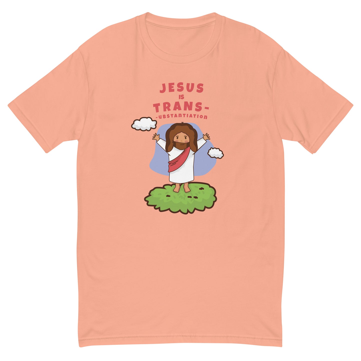 Jesus is Trans V2 Fitted Short Sleeve T-shirt