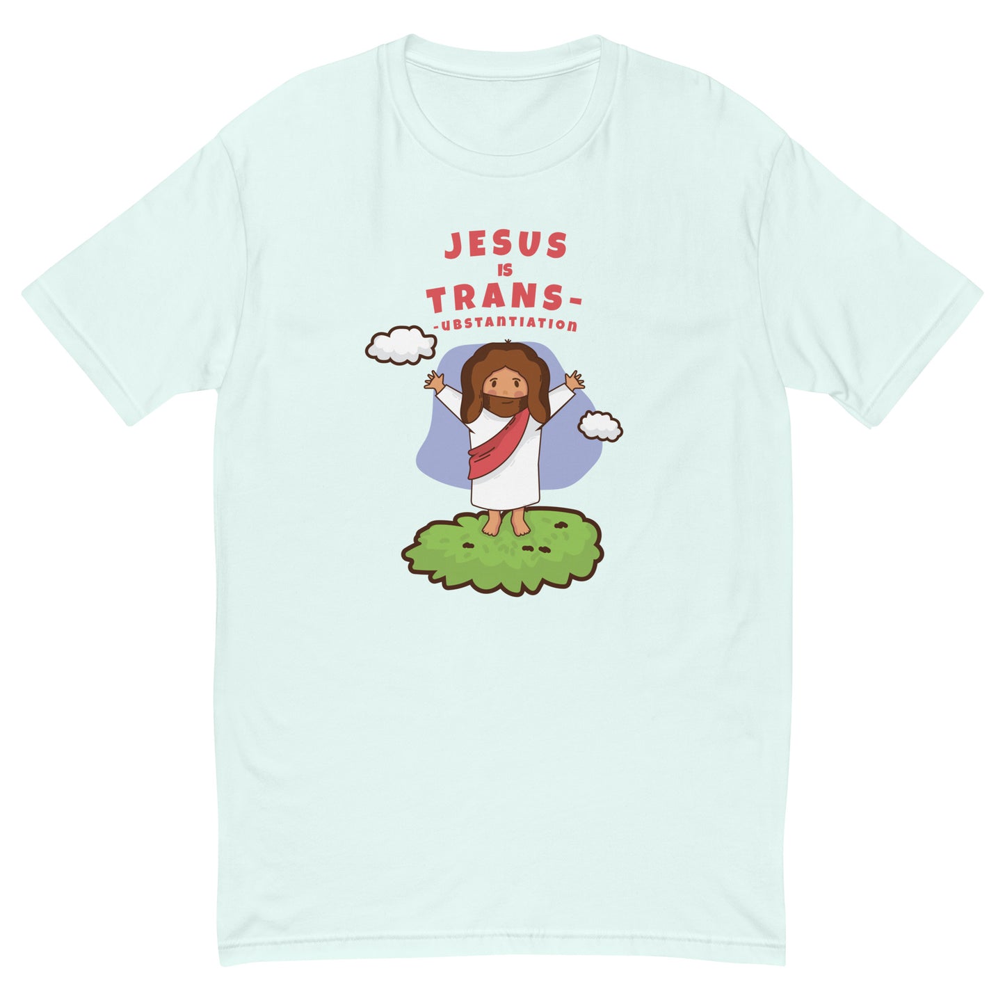 Jesus is Trans V2 Fitted Short Sleeve T-shirt