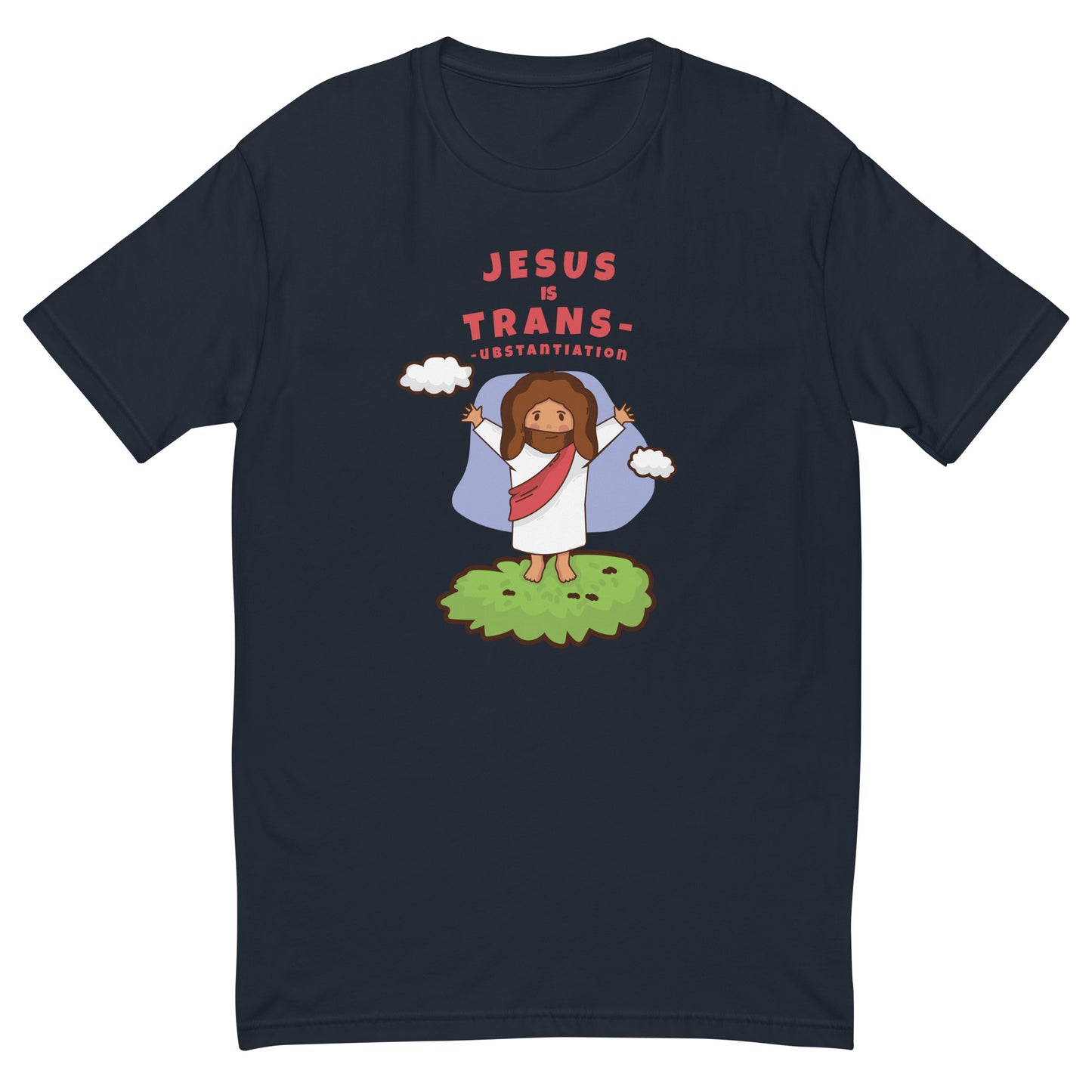 Jesus is Trans V2 Fitted Short Sleeve T-shirt