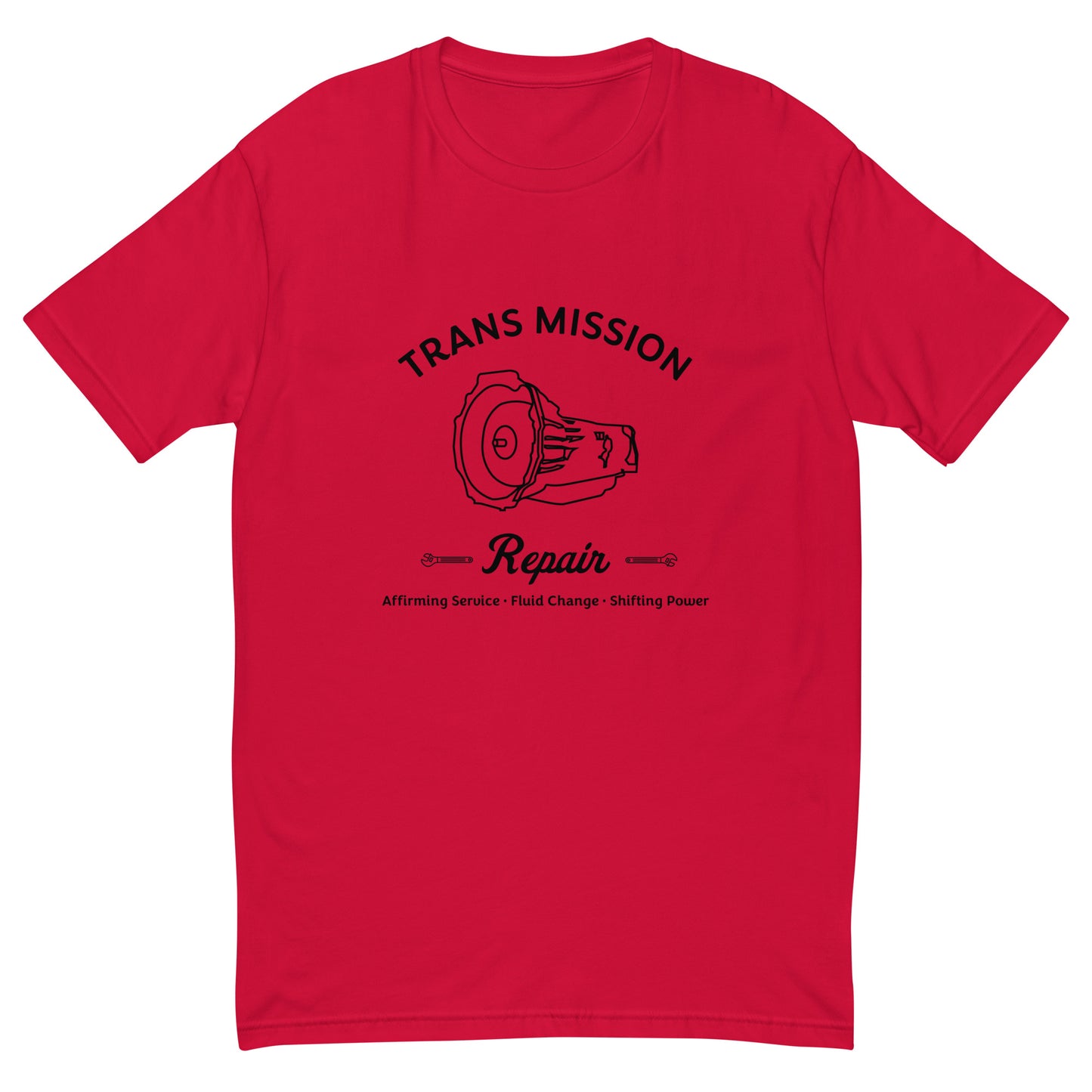 Trans Mission Repair Fitted Short Sleeve T-shirt