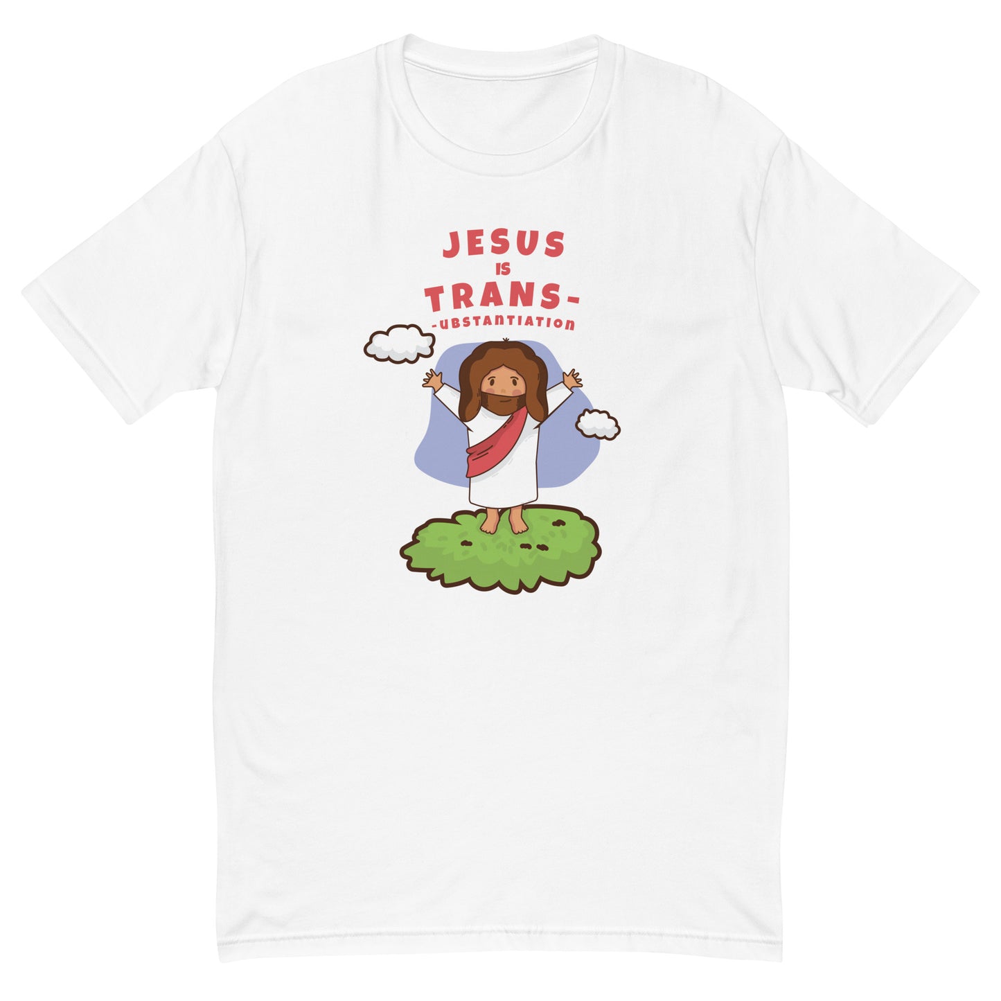 Jesus is Trans V2 Fitted Short Sleeve T-shirt